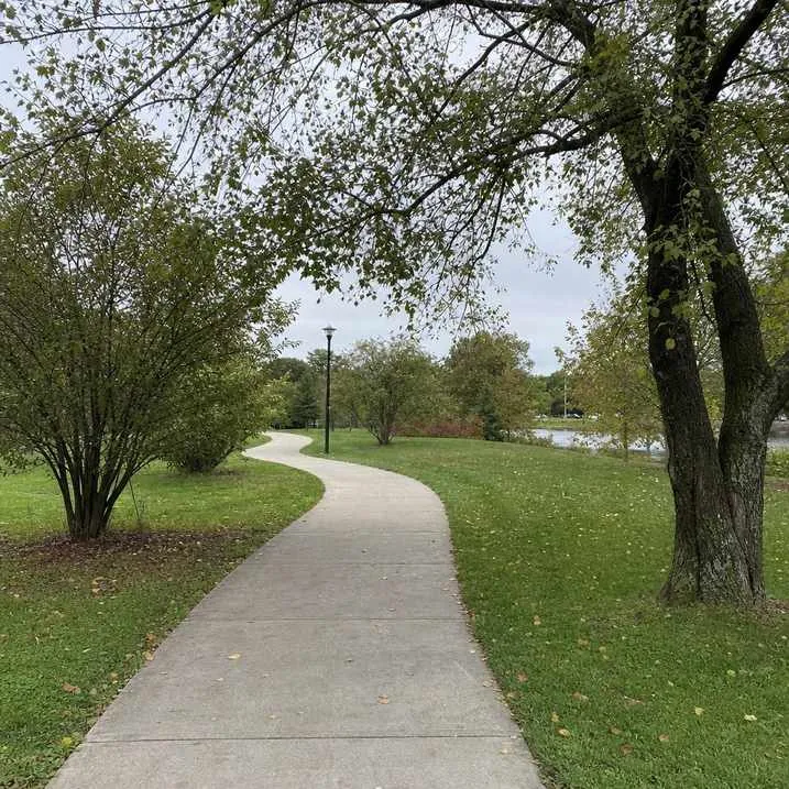 A pleasant looping park path inviting a regular walk