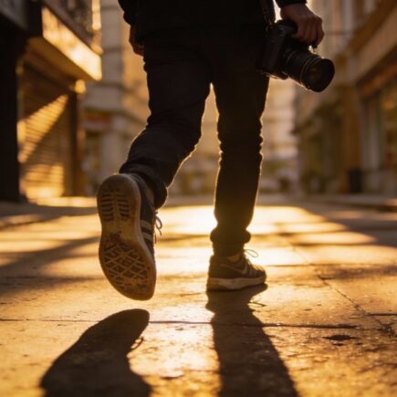 three photographic walking modes